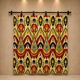 Bukhara Crest Luxury Silk Adras Throw
