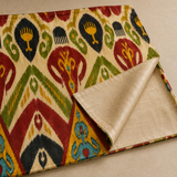 Bukhara Crest Luxury Silk Adras Throw