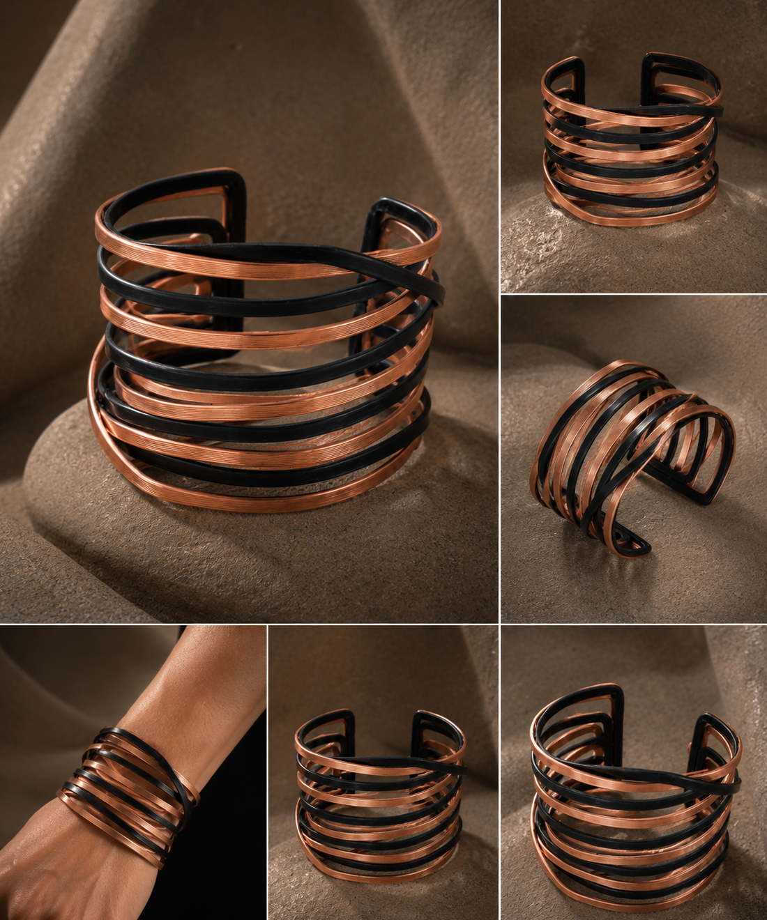 Copper Eclipse Cuff