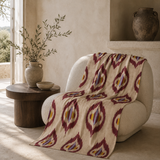 Desert Festival Luxury Silk Adras Throw