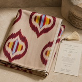 Desert Festival Luxury Silk Adras Throw