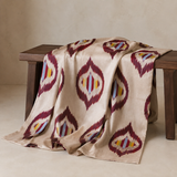 Desert Festival Luxury Silk Adras Throw