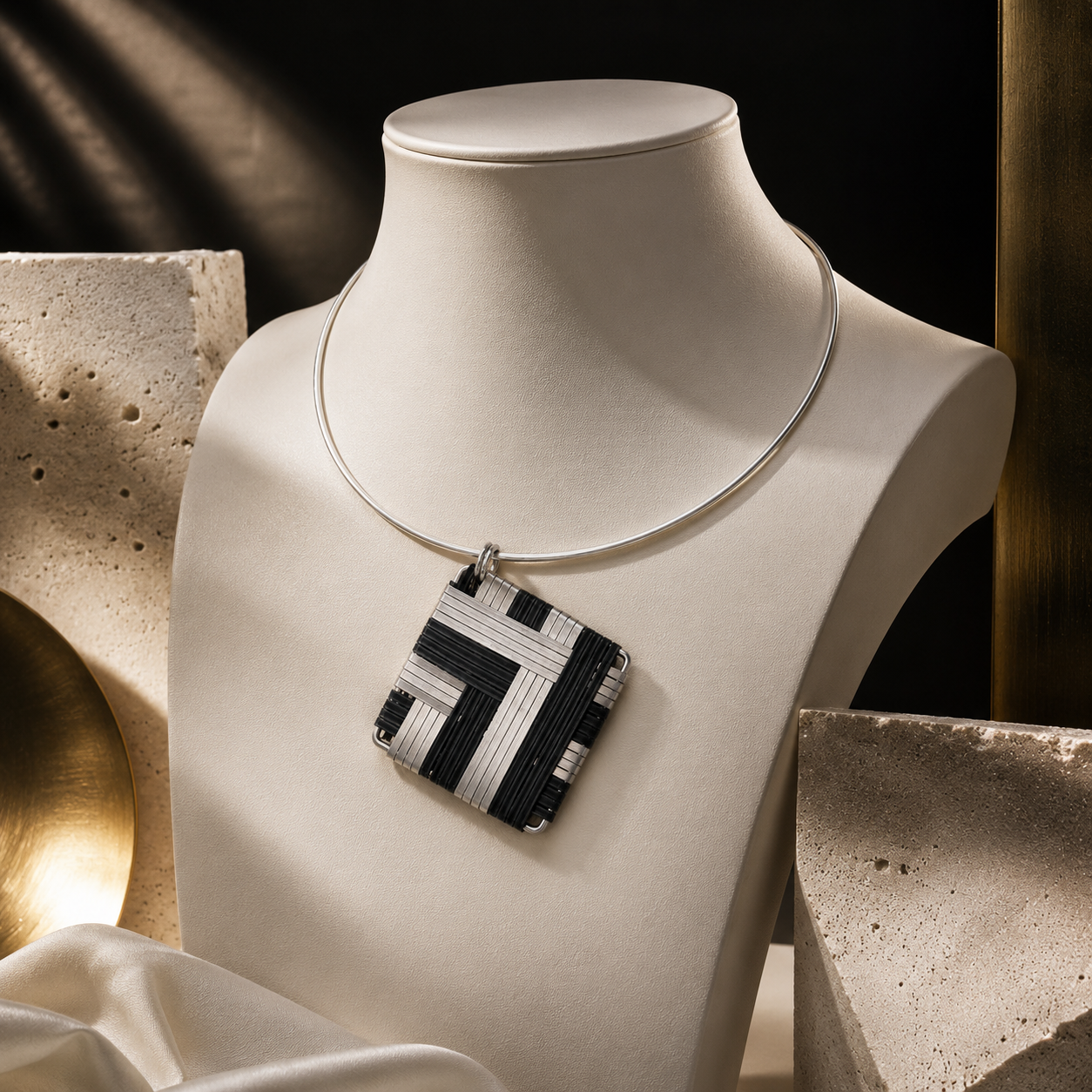 Midnight Grid Pendant