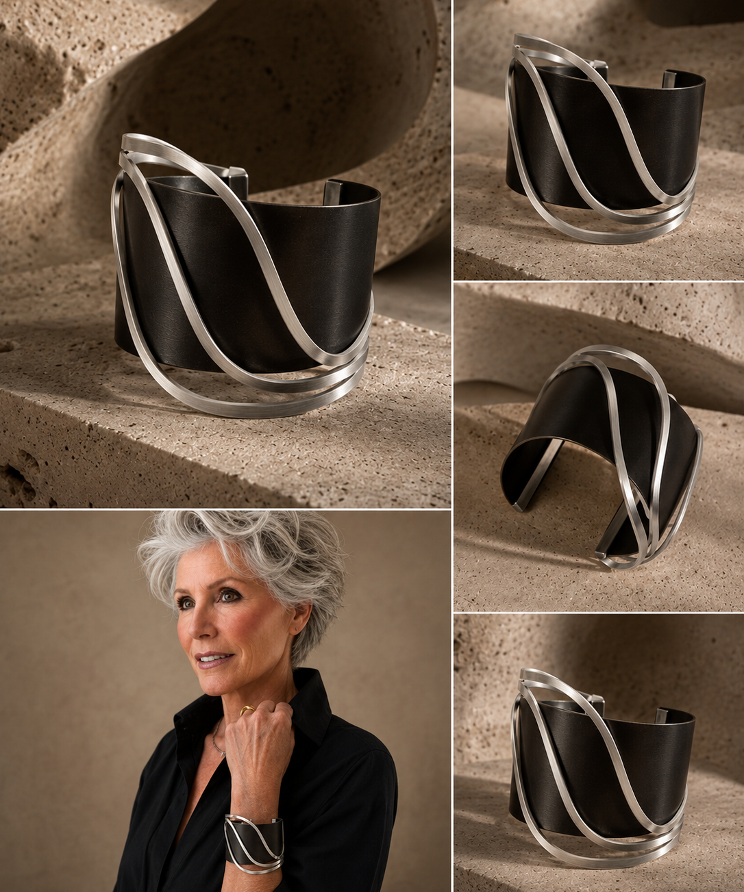 Silver Thread Cuff