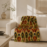 Bukhara Crest Luxury Silk Adras Throw