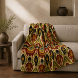 Bukhara Crest Luxury Silk Adras Throw